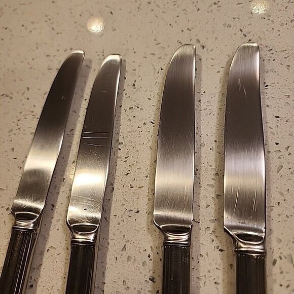 Set Of 6 Lenox Archway Dinner Knives Stainless Steel Glossy 18/10 Flatware - Picture 5 of 5